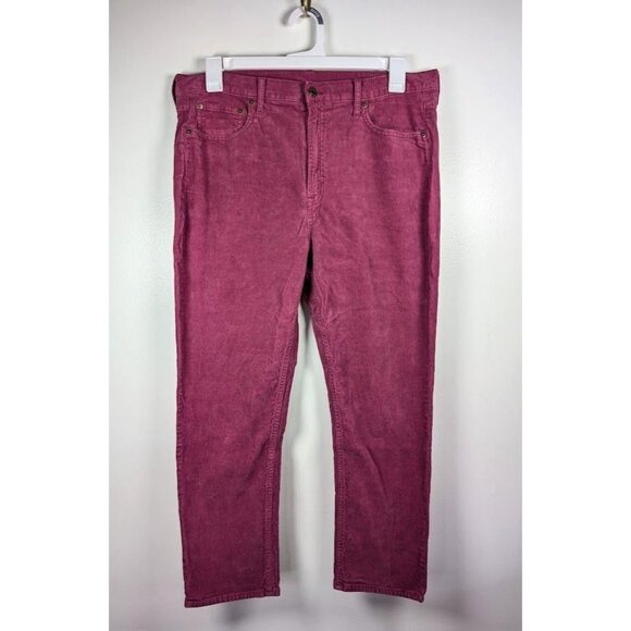 Gap Corduroy Pants Women's Size 16 Cigarette Crop Academia Preppy Boho Stretch - Picture 1 of 8
